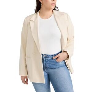 NWT! Good American Woven Double Breasted Blazer 2.0 - Size 5 / 2XL